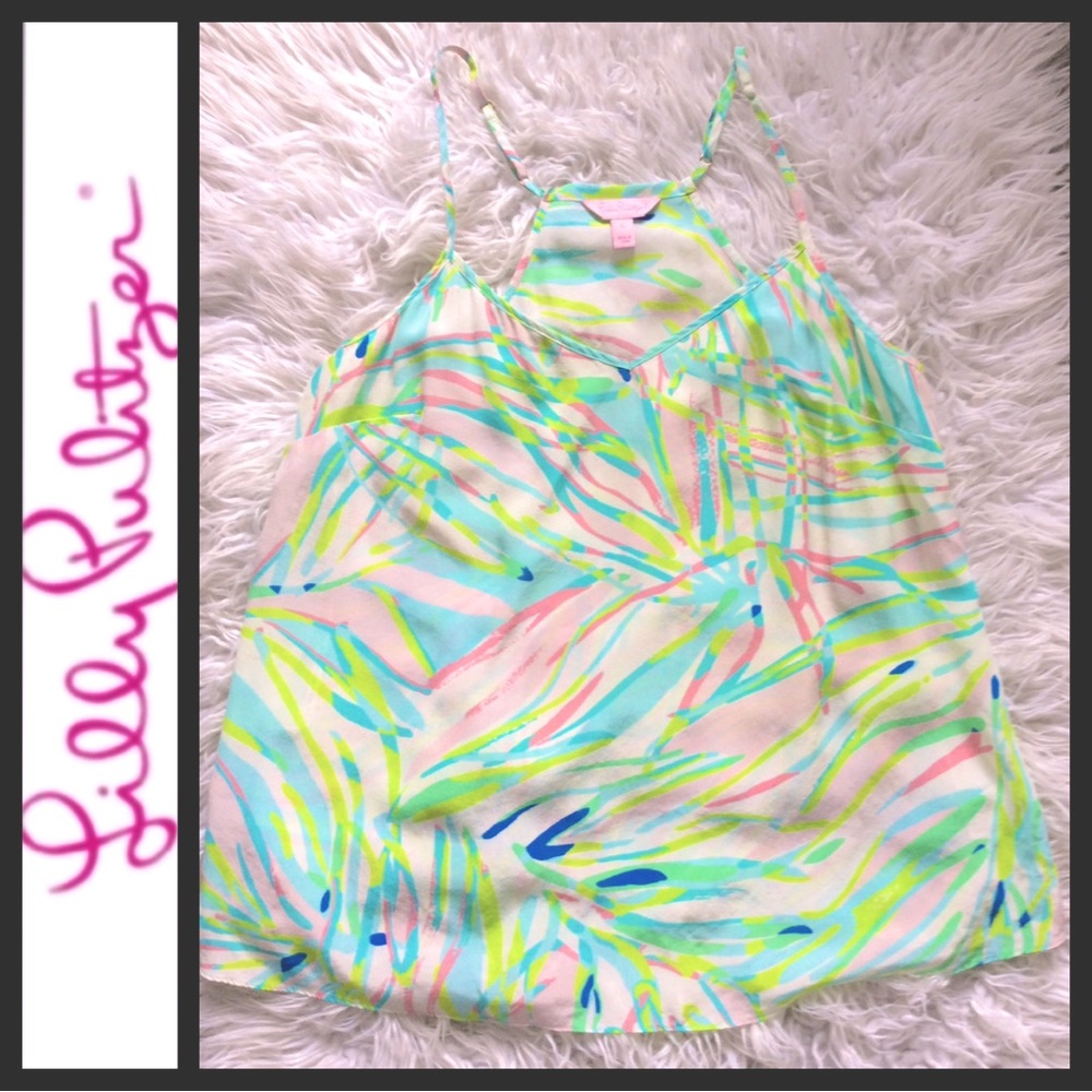 Lily Pulitzer Silk Dusk Racerback Tank